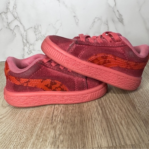 PUMA Suede Sneakers Toddler Size Pink Athletic Shoes Casual Sneakers - Picture 6 of 6